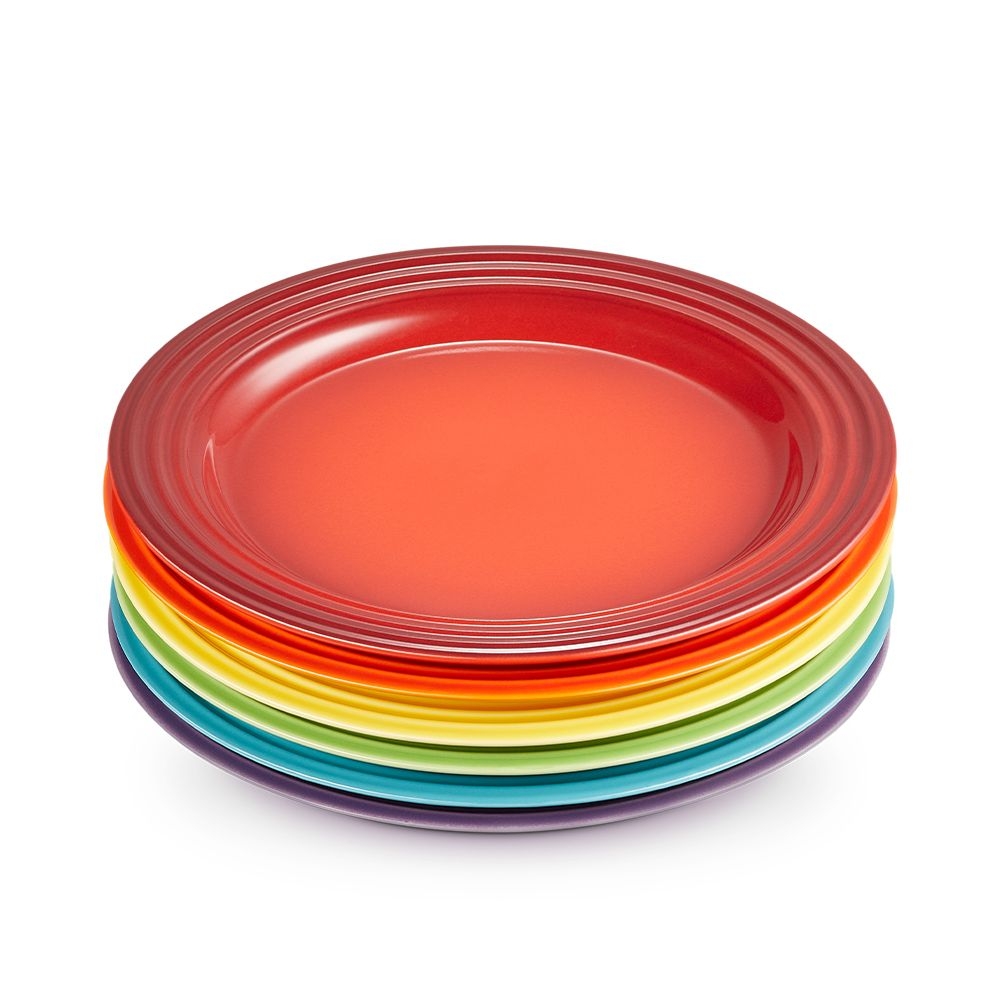 Le Creuset - 6er-Set Frühstücksteller Rainbow III