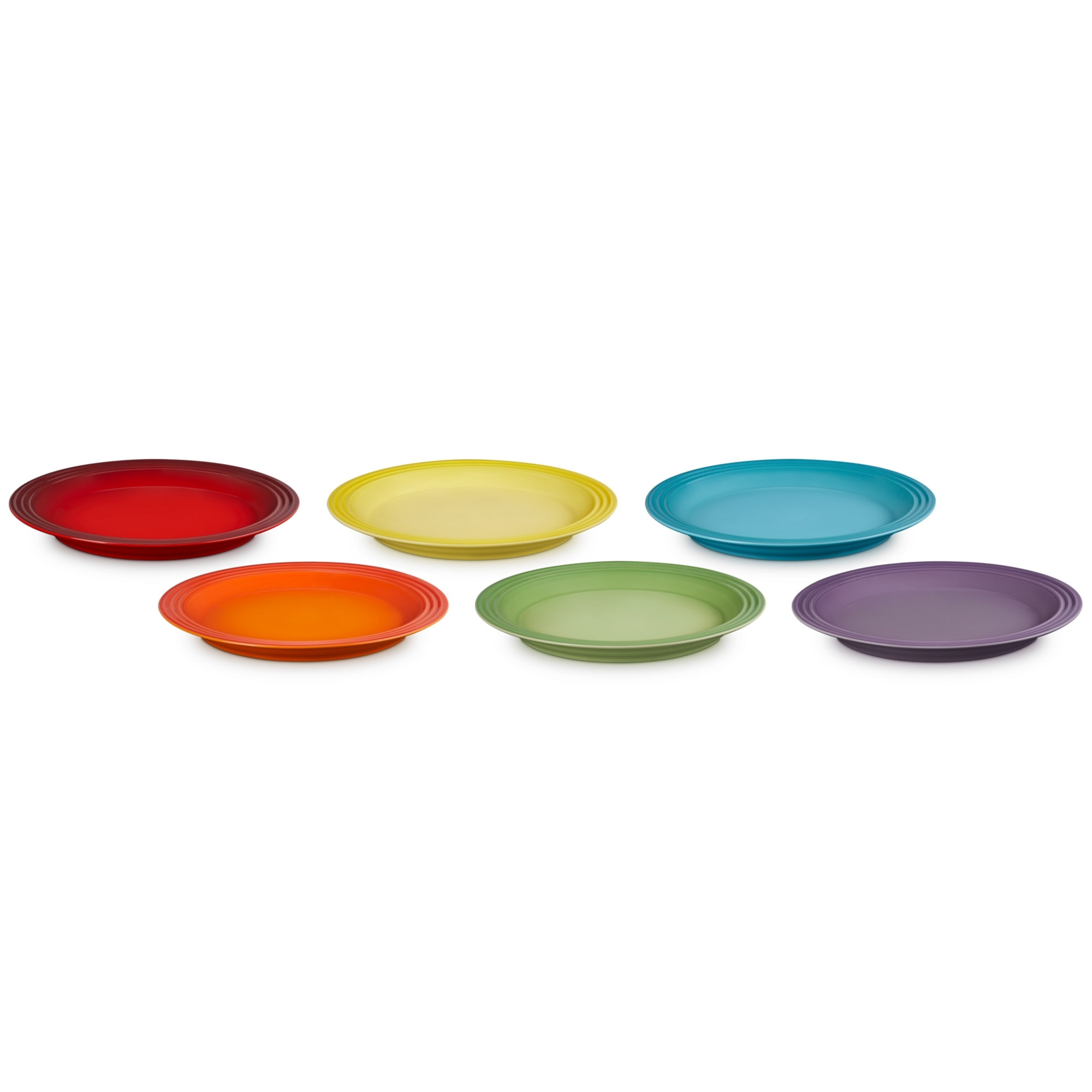 Le Creuset - 6er-Set Speisesteller Rainbow Collection