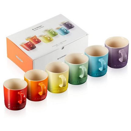 Le Creuset - Becher 100 ml - 6er Set Regenbogen