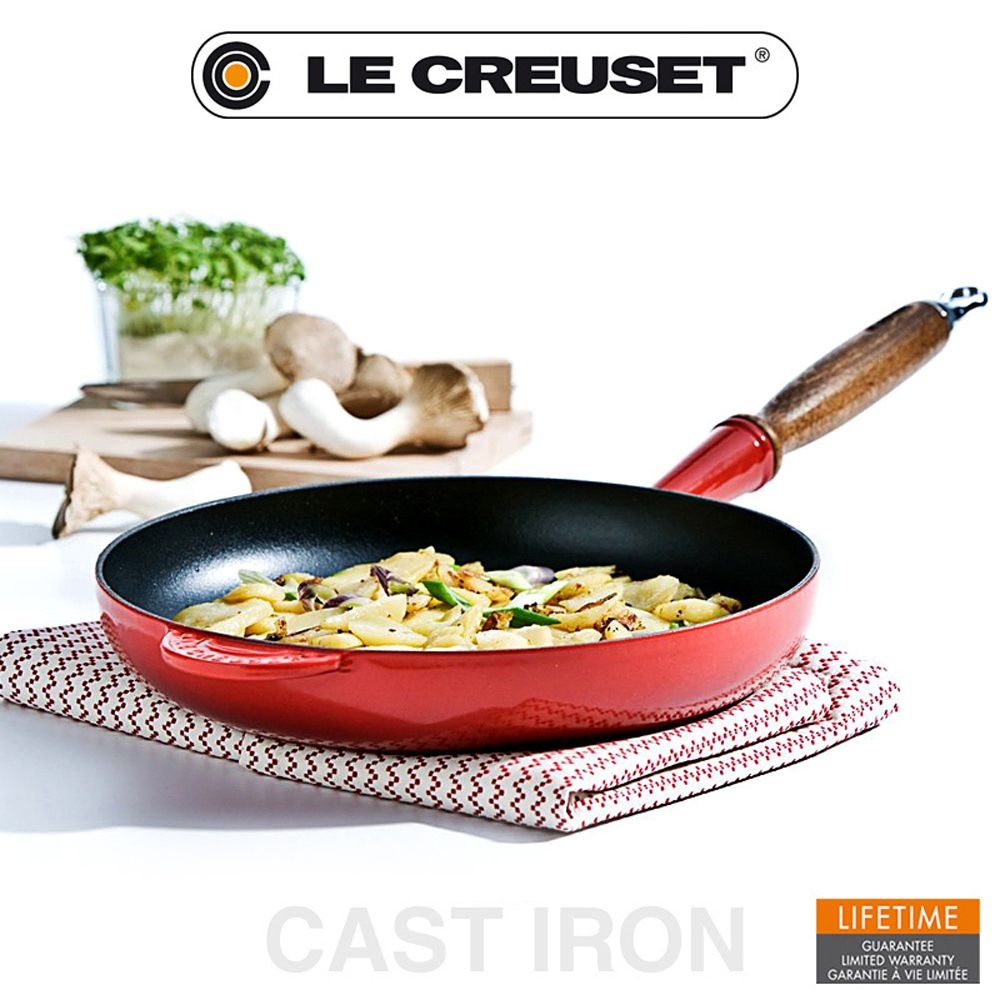 Le Creuset - Bratpfanne mit Holzgriff - 28 cm