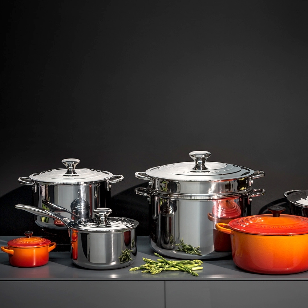 Le Creuset - 3-ply Plus 4 Piece Cookware Set