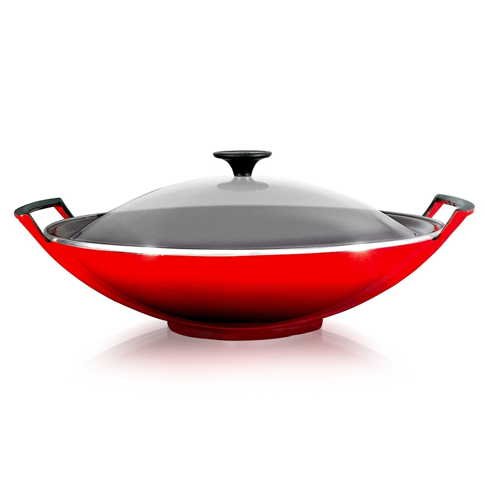 Le Creuset - Wok 36 cm with glass lid