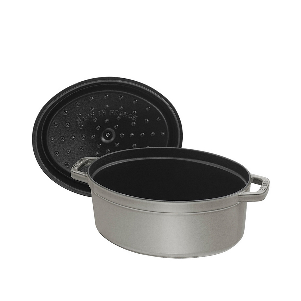 STAUB - Cocotte | oval | 29 cm | graphite grey