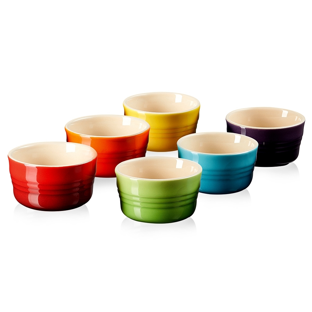 Le Creuset - Set of 6 Mini Ramekins Rainbow