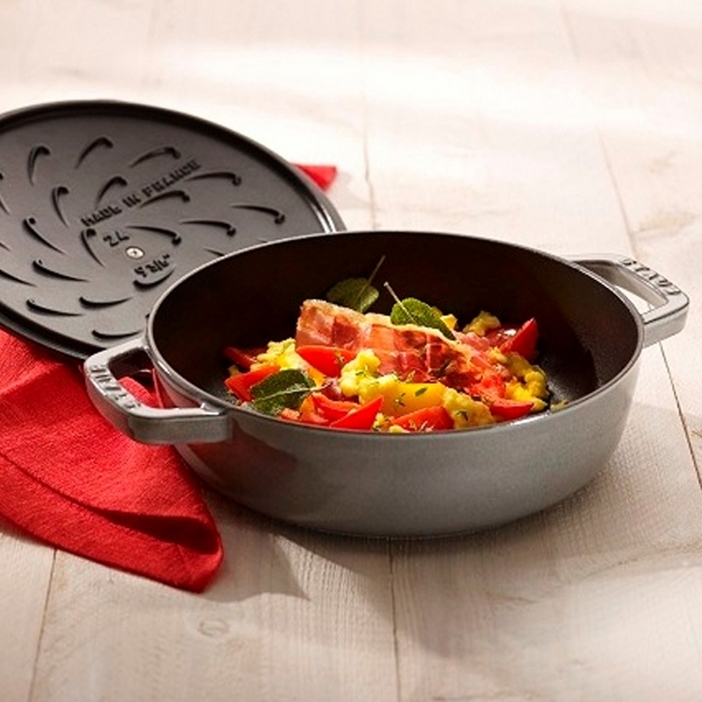 STAUB - Bräter flach | rund | 28 cm