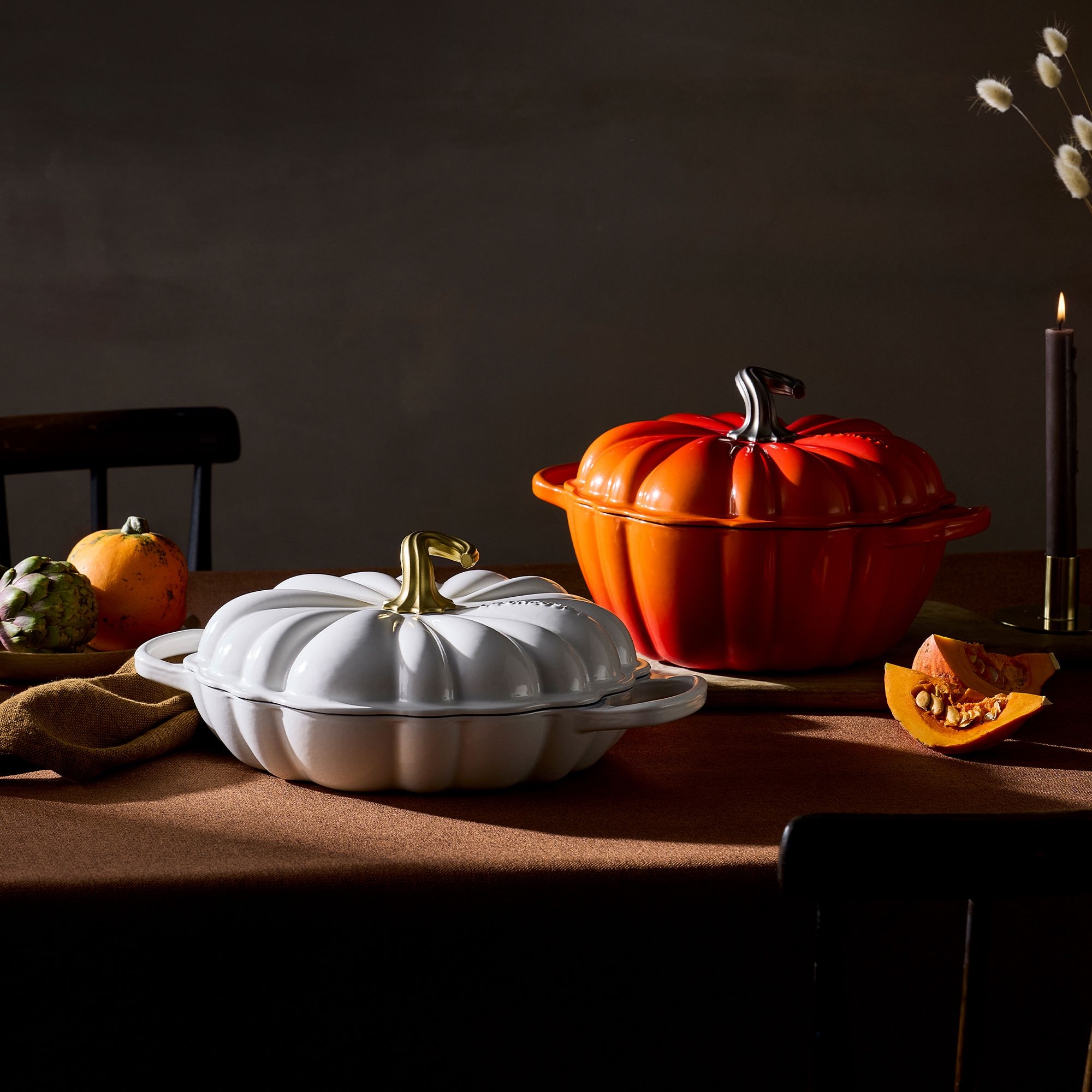 Le Creuset - Cast Iron Pumpkin Casserole 24 cm - Flame