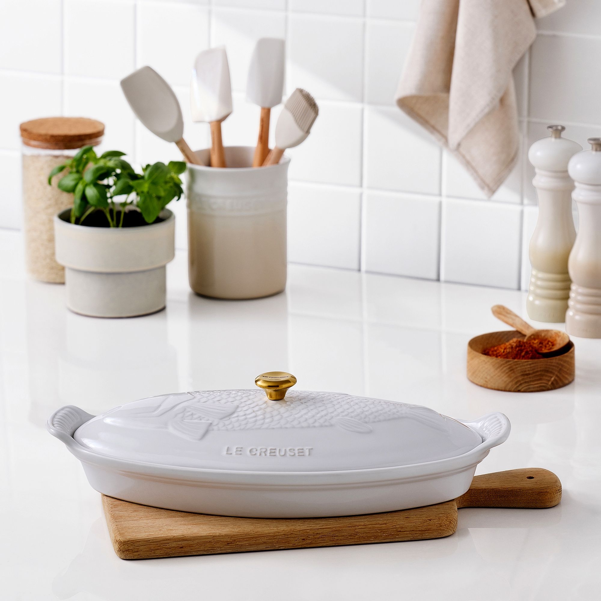 Le Creuset - Fischbackform Tradition mit Deckel 1,6 L