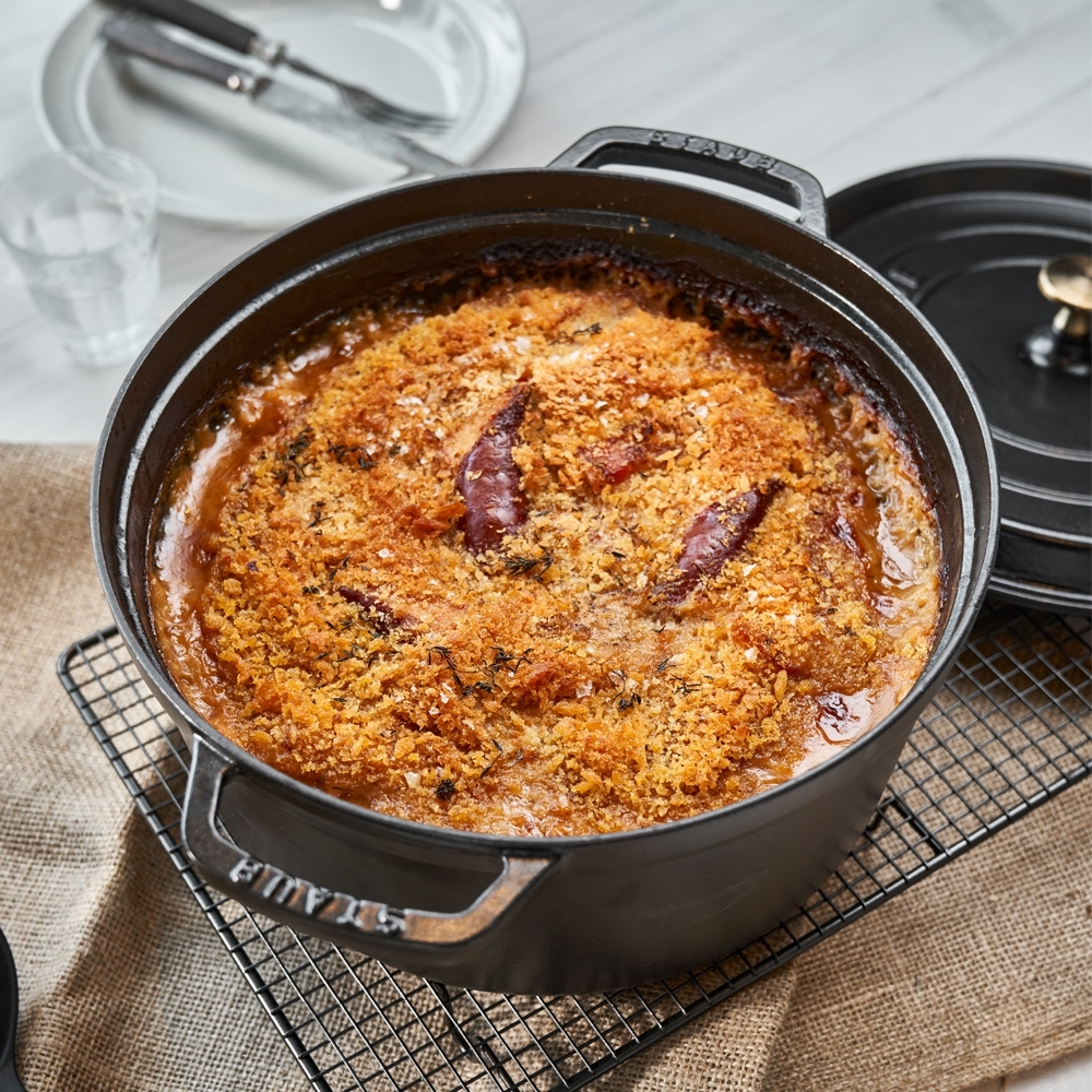 STAUB - Cocotte | rund | 24 cm | Schwarz