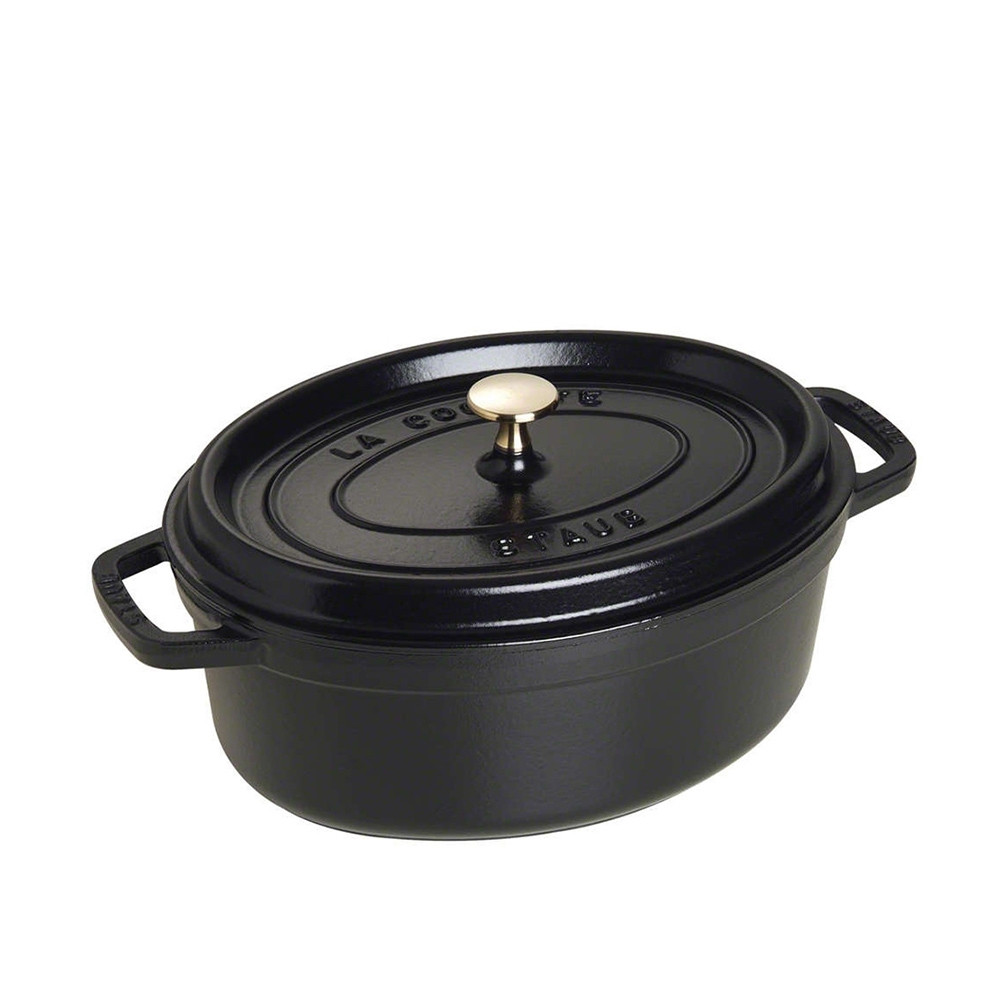 STAUB - Cocotte | oval | 33 cm | Schwarz