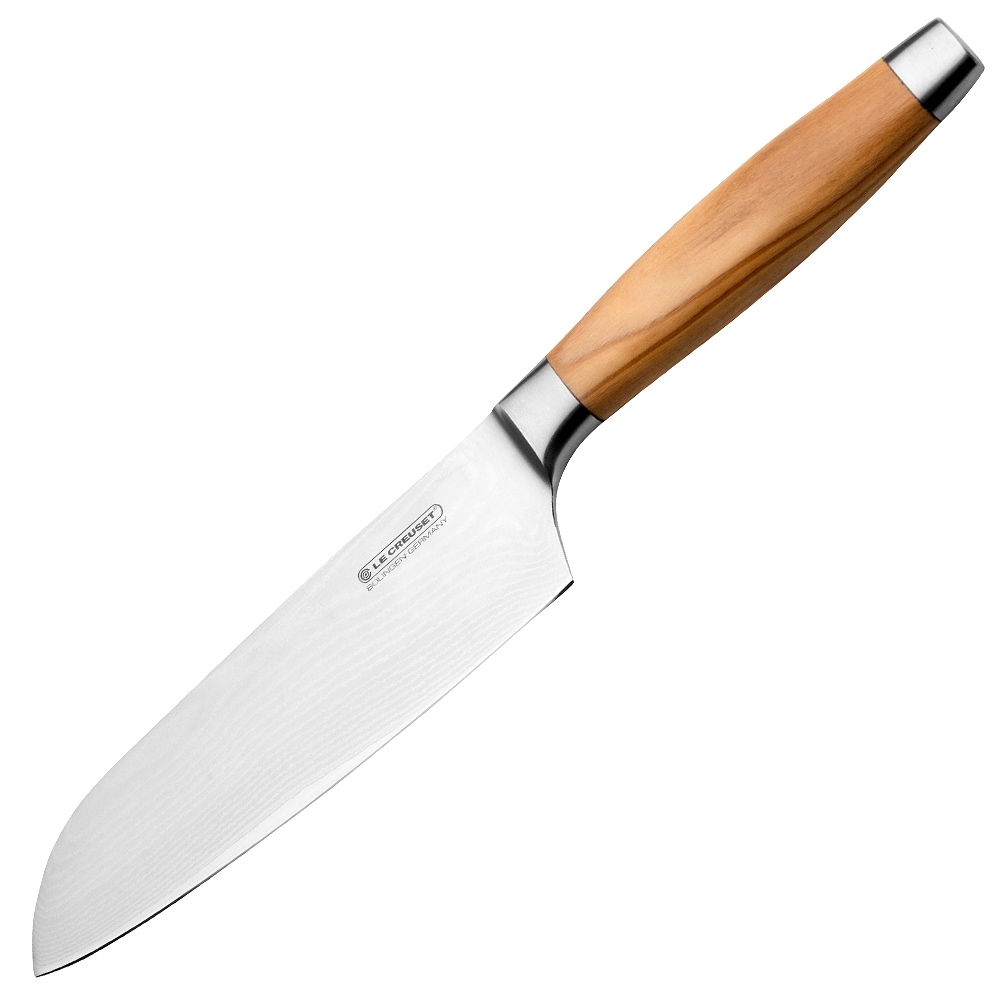 Le Creuset - Santoku Knife 18 cm Olive Wood Handle