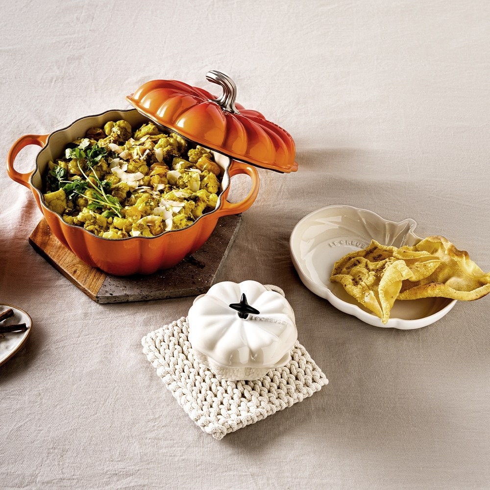 Le Creuset - Stoneware Pumpkin Plate 23 cm - White