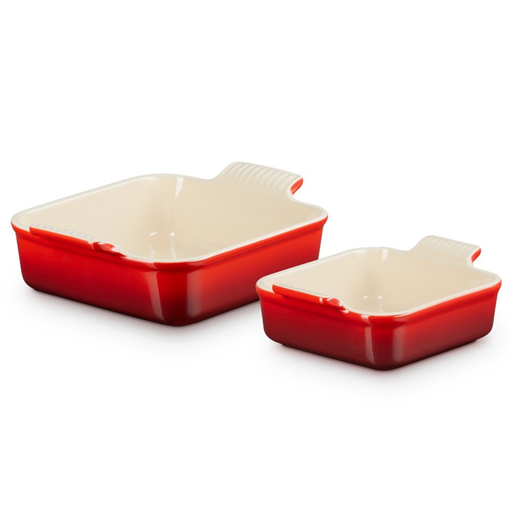 Le Creuset 2er-Set quadratische Auflaufformen Tradition