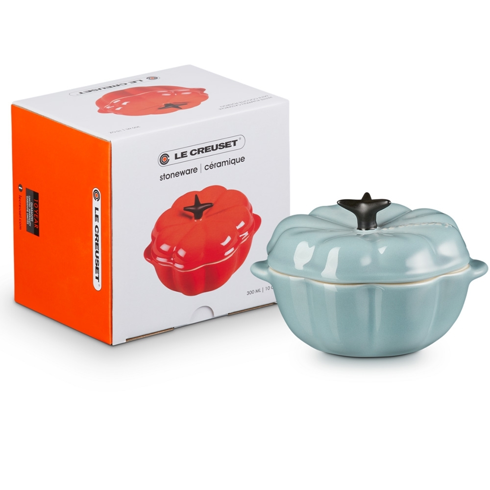 Le Creuset - Kürbisförmchen mit Deckel 300 ml - Sea Salt