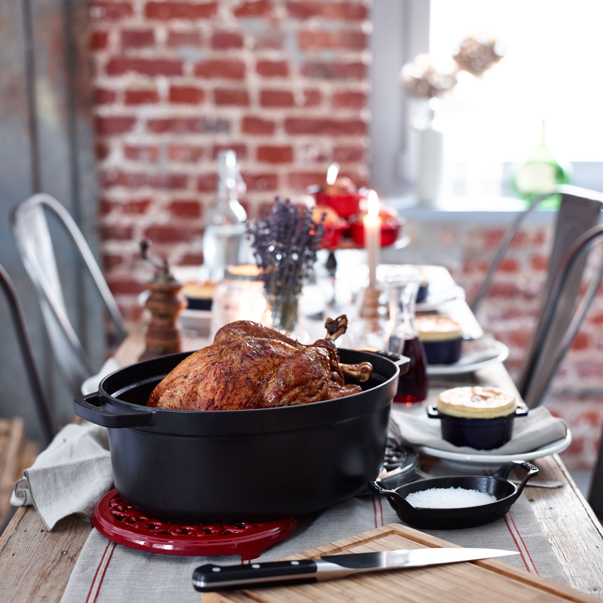 STAUB - Casserole dish, 15 cm | Cast iron | Black