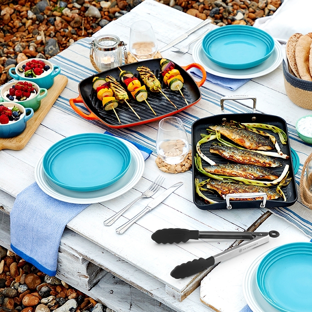 Le Creuset - Edelstahl Zange - Grillzange