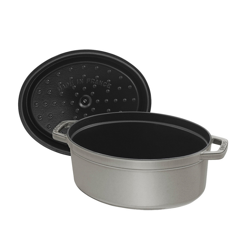 STAUB - Cocotte | oval | 33 cm | Graphitgrau