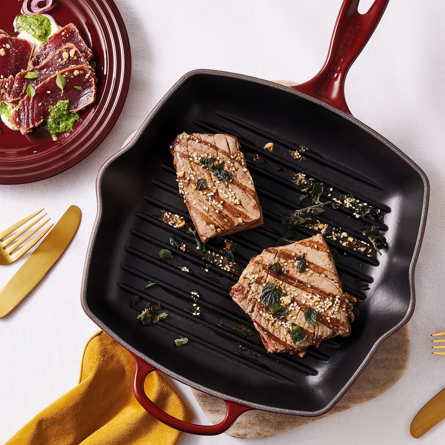 Le Creuset - Signature Square Skillet Grill 26 cm