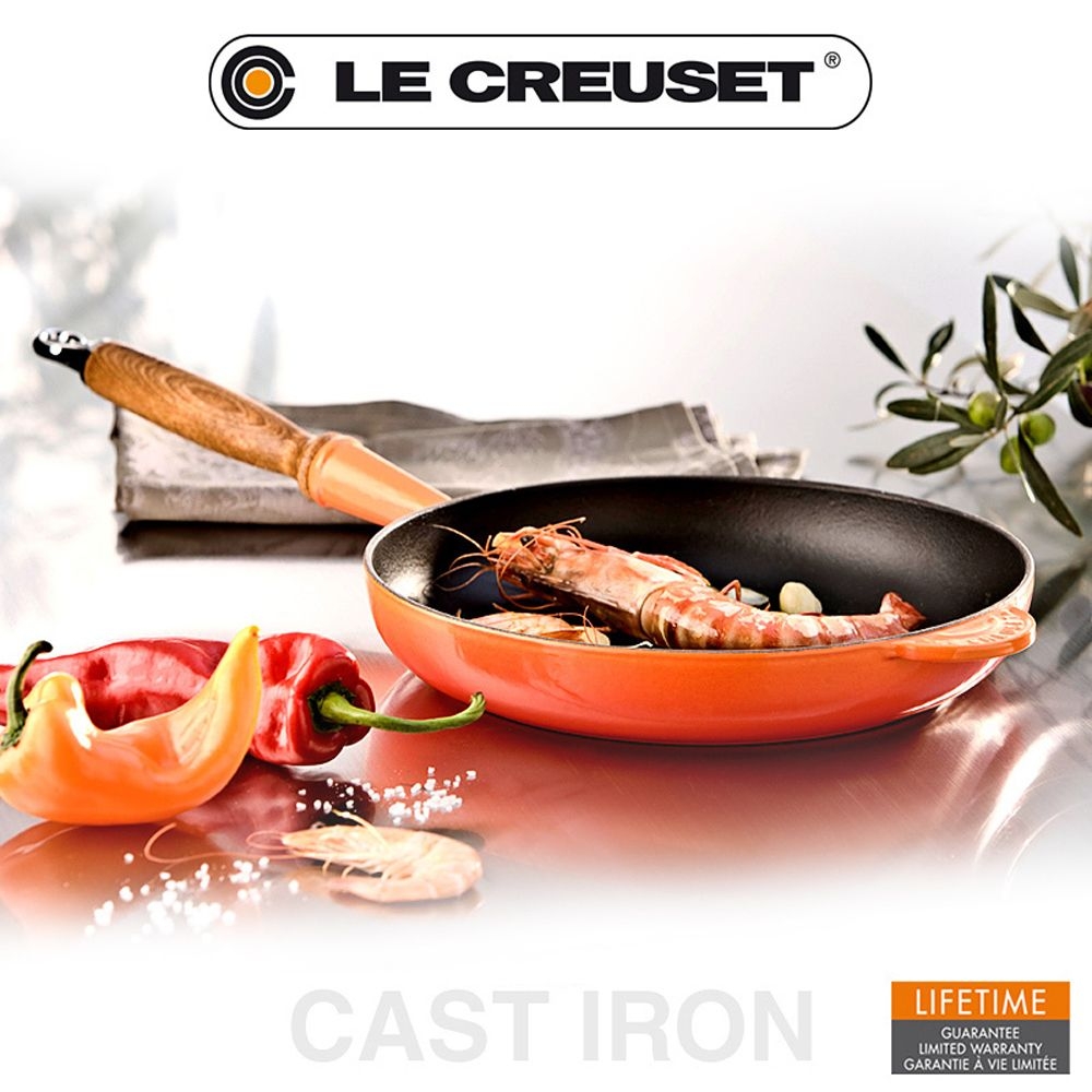 Le Creuset - Bratpfanne mit Holzgriff - 28 cm