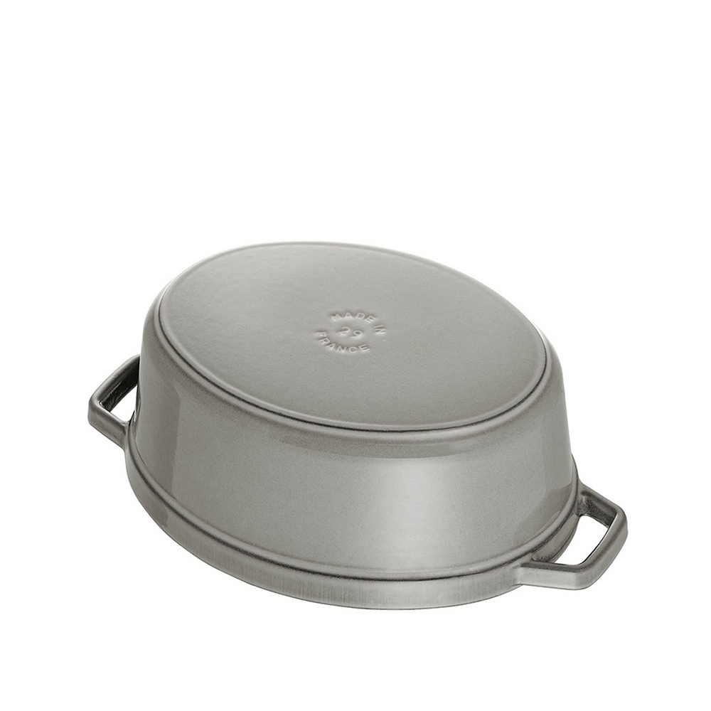 STAUB - Cocotte | oval | 29 cm | graphite grey