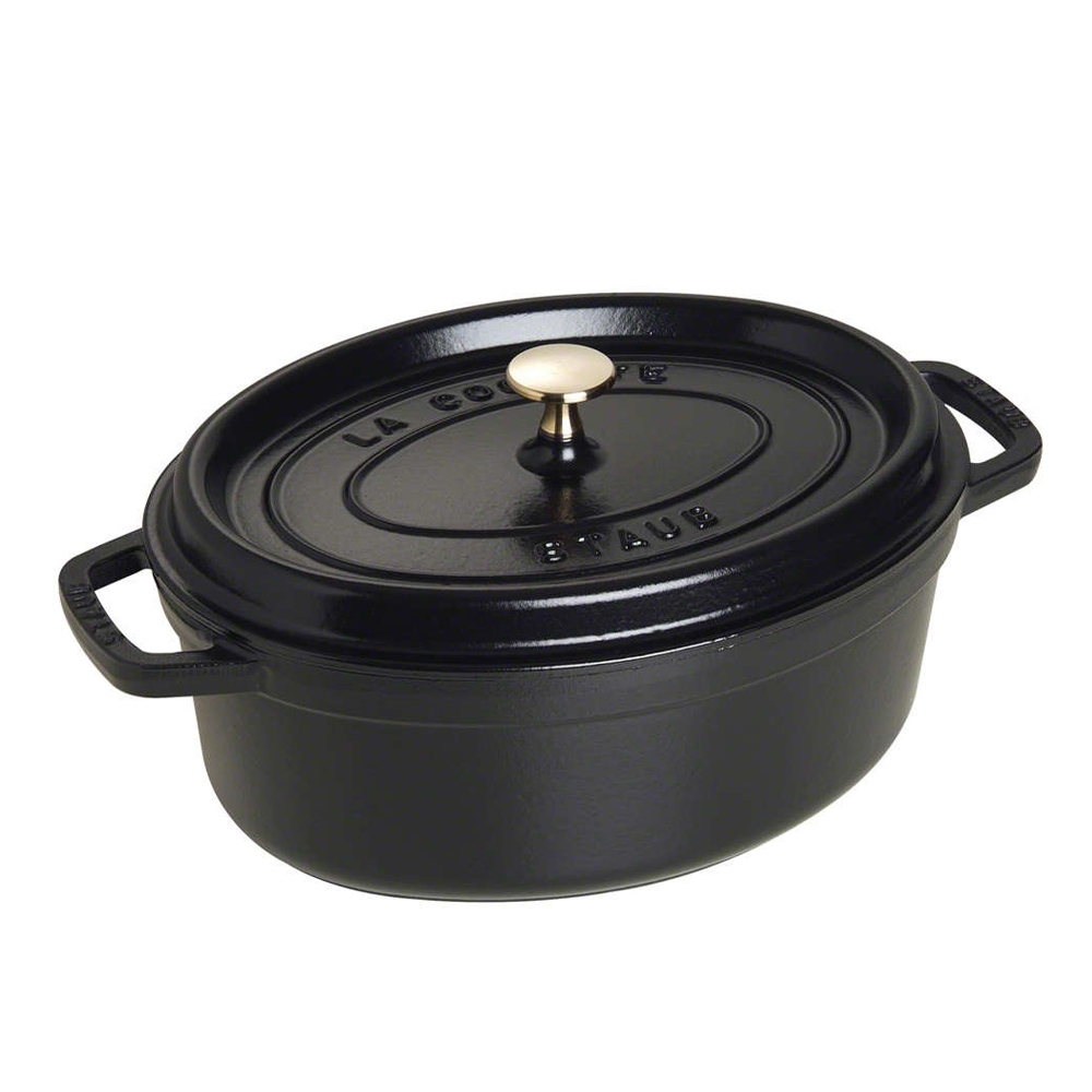 STAUB - Cocotte | oval | 37 cm | Schwarz