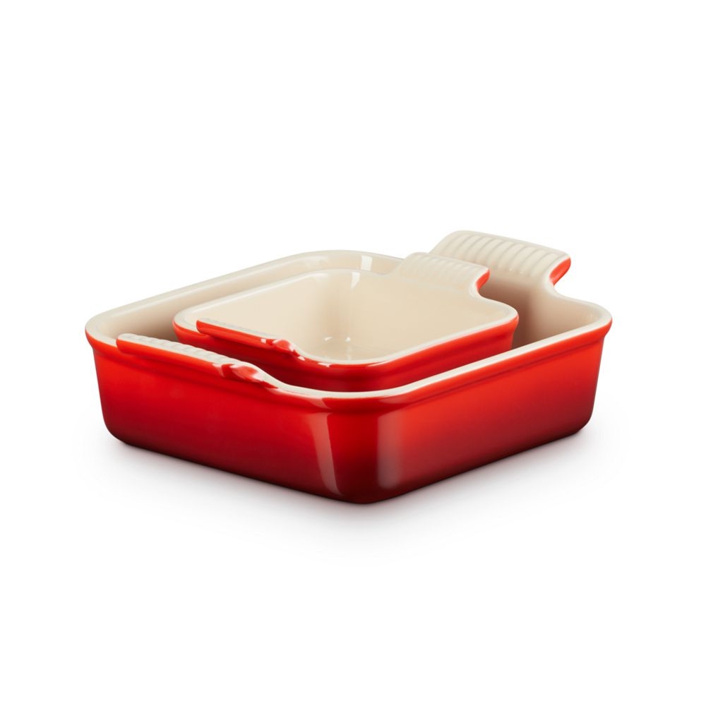 Le Creuset 2er-Set quadratische Auflaufformen Tradition