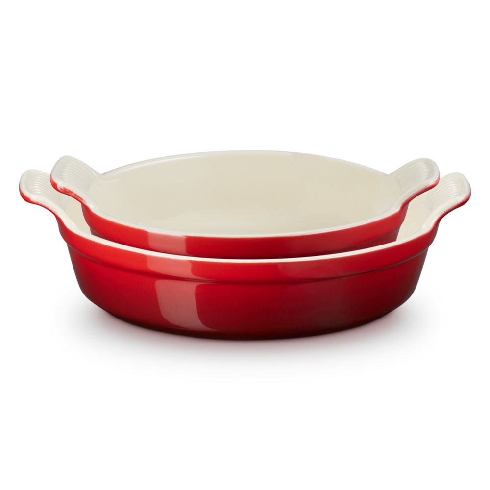 Le Creuset - 2er-Set Runde Auflaufform Tradition aus Steinzeug