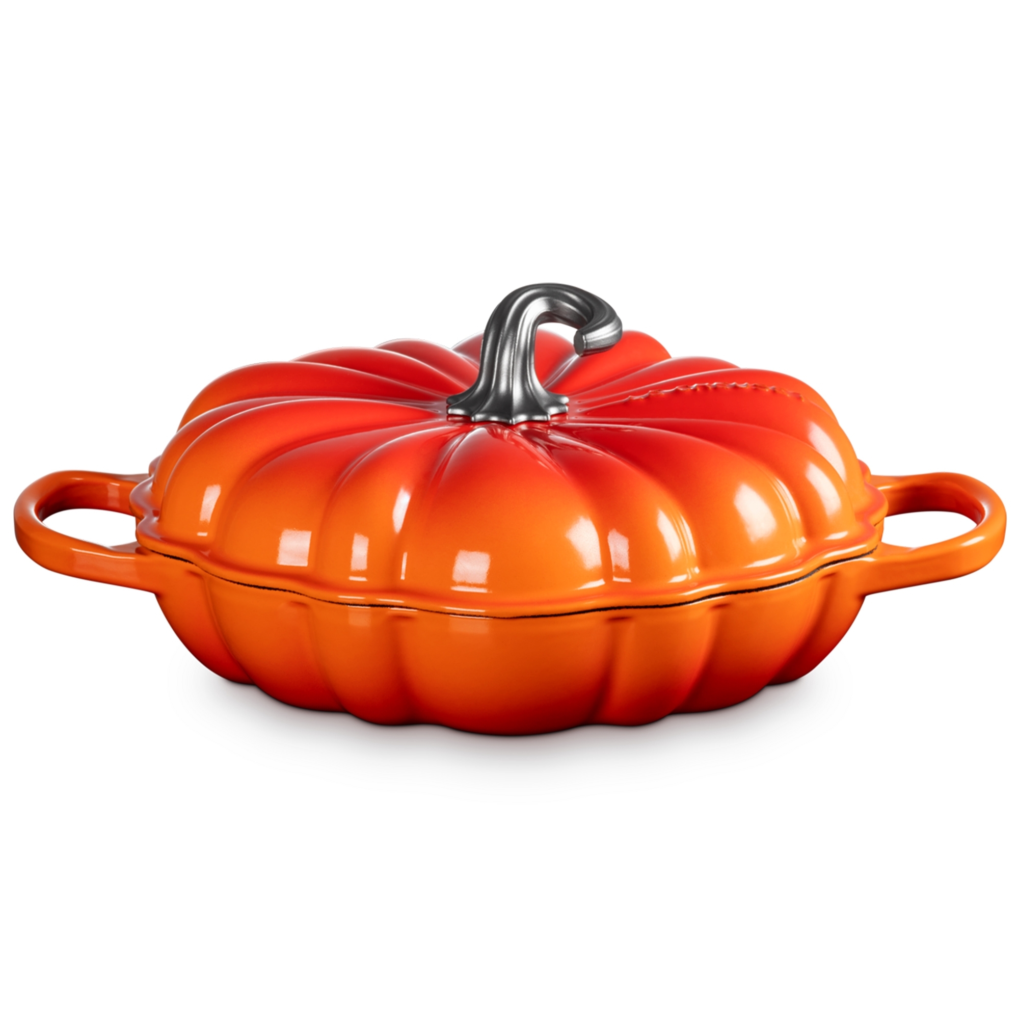 Le Creuset - Pumpkin Shallow Casserole 28 cm - 2,5 L - Volcanic