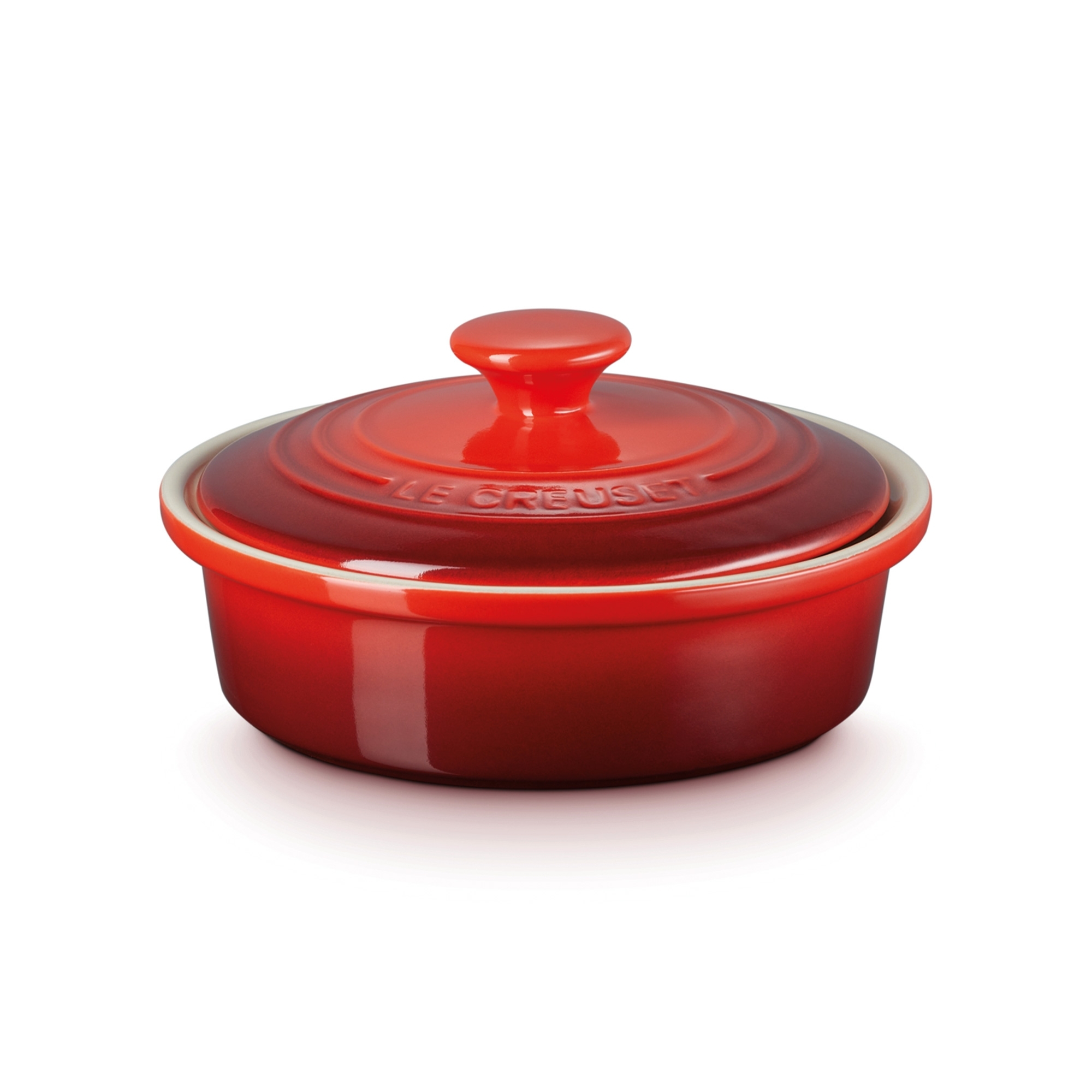 Le Creuset - Camenbert baking tin with lid 580 ml - cherry red