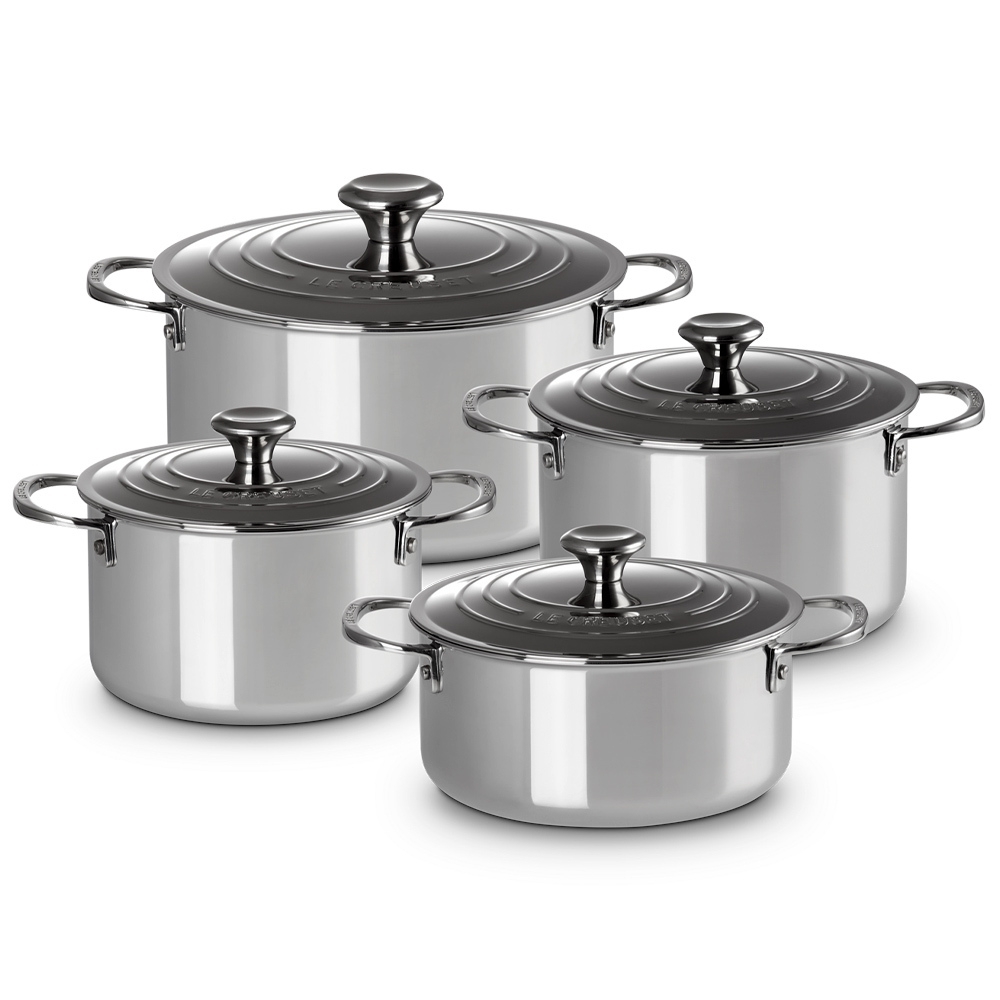 Le Creuset - 3-ply Plus 4 Piece Cookware Set