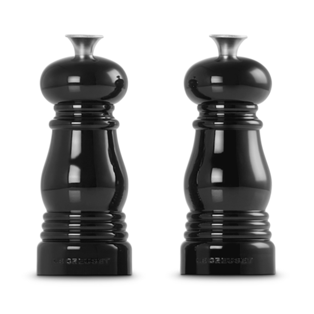 Le Creuset Salt and Pepper Mill Set - Black & White