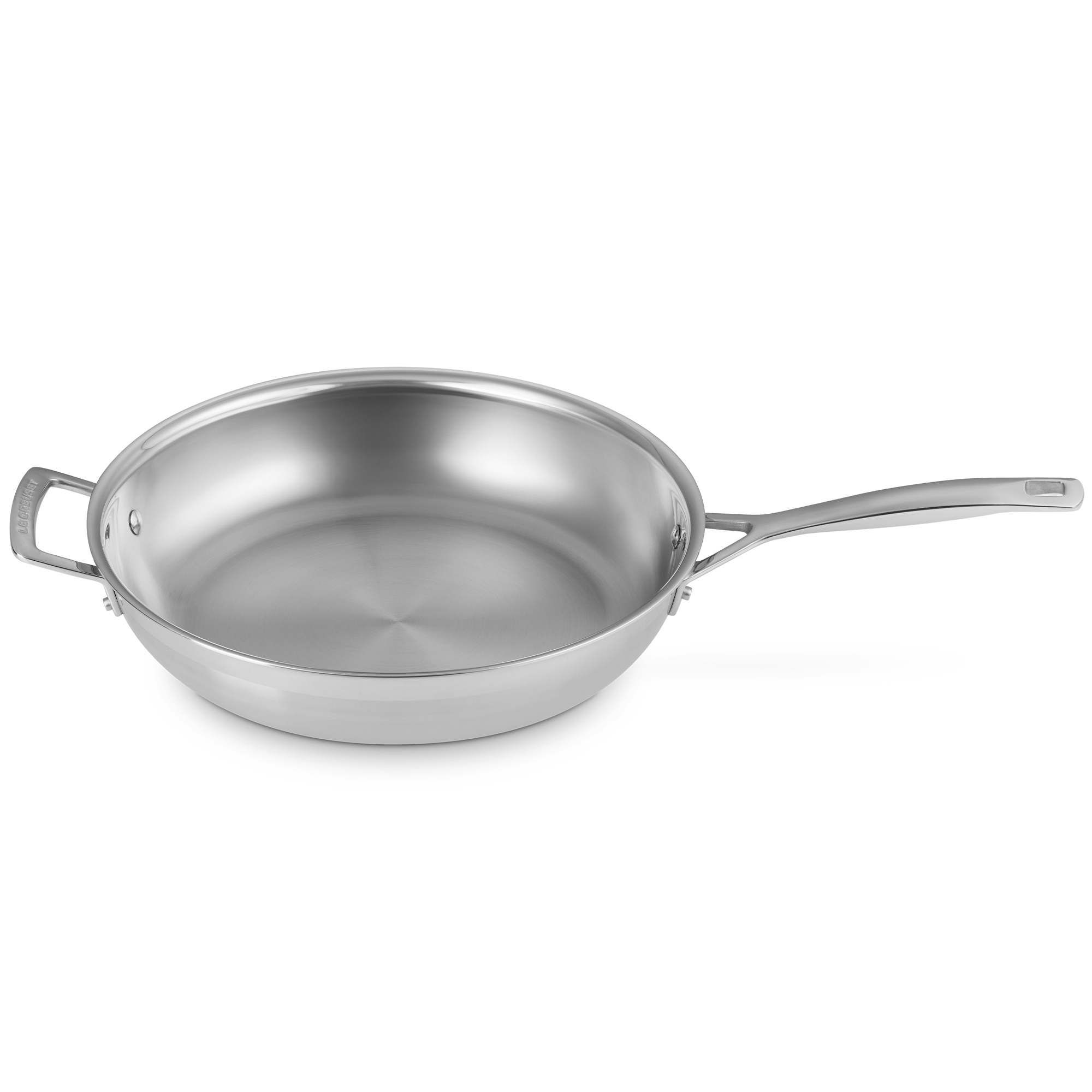 Le Creuset - 3-ply Bratpfanne, unbeschichtet - mit Gegengriff - 30 cm