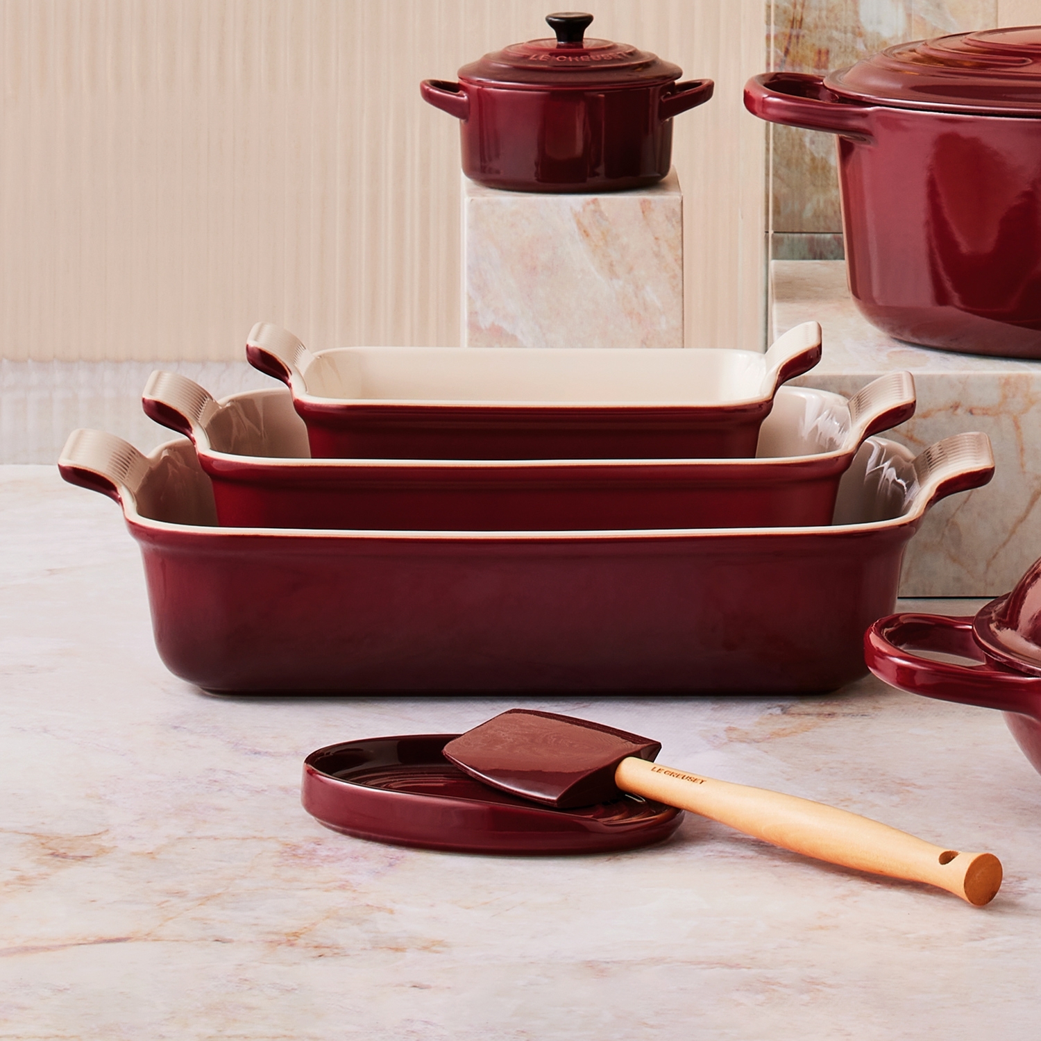 Le Creuset - Mittlere Kochkelle Craft - Garnet