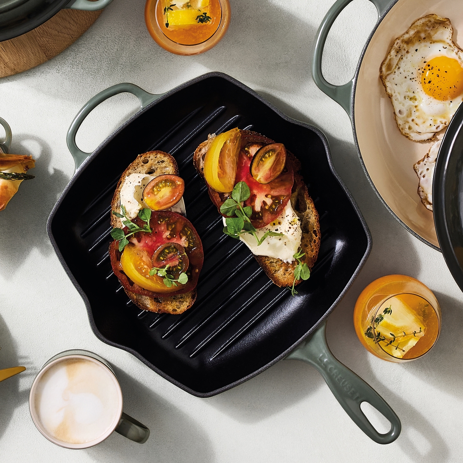 Le Creuset - Signature Grillpfanne quadratisch 26 cm