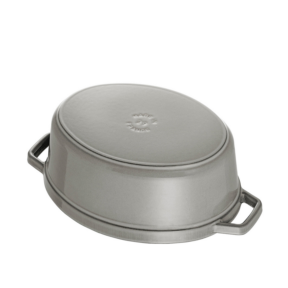 STAUB - Cocotte | oval | 33 cm | Graphitgrau